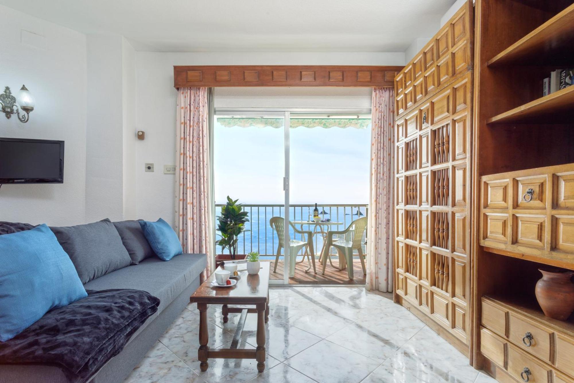 1004 - Beachfront Apartment On El Paseo, 4 Pers - Air Conditionning - Wi-Fi - Smart Tv Almuñécar Dış mekan fotoğraf